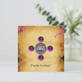 ZETEL VAN DE KNIGHTS-paarse TEMPLAR Kaart (Staand voorkant)