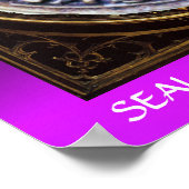 ZETEL VAN DE KNIGHTS-paarse TEMPLAR Poster (Hoek)