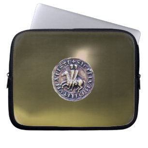 ZETEL VAN DE KNIGHTS TEMPLAR grijze gem Laptop Sleeve