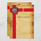 ZETEL VAN DE KNIGHTS-TEMPLAR, Monogram rode was Kaart (Voorkant / Achterkant)