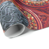 ZETEL VAN DE KNIGHTS TEMPLAR Red Blue Pareltjes Cadeaupapier (Rol Hoek)