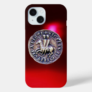 ZETEL VAN DE KNIGHTS TEMPLAR-rode Bourgogne iPhone 15 Case