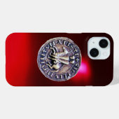 ZETEL VAN DE KNIGHTS TEMPLAR-rode Bourgogne Case-Mate iPhone Case (Achterkant (horizontaal))