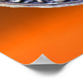 ZETEL VAN DE KNIGHTS TEMPLAR-sinaasappel Poster (Hoek)