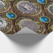 ZETEL VAN DE Pareltjes VAN KNIGHTS TEMPLAR Blue Sa Cadeaupapier (Hoek)