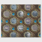 ZETEL VAN DE Pareltjes VAN KNIGHTS TEMPLAR Blue Sa Cadeaupapier (Vlak)