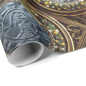 ZETEL VAN DE Pareltjes VAN KNIGHTS TEMPLAR Blue Sa Cadeaupapier (Rol Hoek)