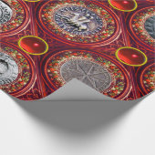 ZETEL VAN DE Pareltjes VAN KNIGHTS TEMPLAR Red Rub Cadeaupapier (Hoek)