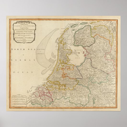 Zetel van de Verenigde Provincies Poster (Voorkant)