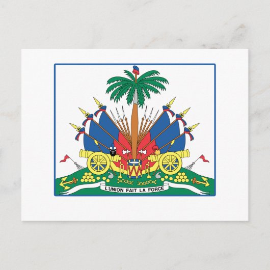 ZETEL VAN HAÏTI BRIEFKAART (Voorkant)