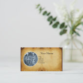 ZETEL VAN HET PLAATS VAN KNIGHTS TEMPLAR MONOGRAM VISITEKAARTJE (Staand voorkant)