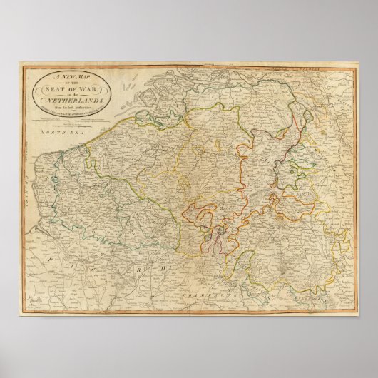 Zetel van oorlog Nederland Poster (Voorkant)