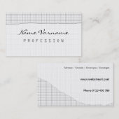 Zettel Visitekaartje (Voorkant / Achterkant)