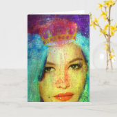 Zetti Girl Kaart (Gele Bloem)