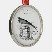  zeugelvogel metalen ornament (Rechts)