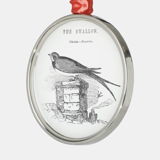  zeugelvogel metalen ornament (Links)