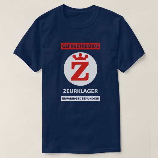 'Zeurklager' parodie Recht op spreken T Shirt (Design voorkant)
