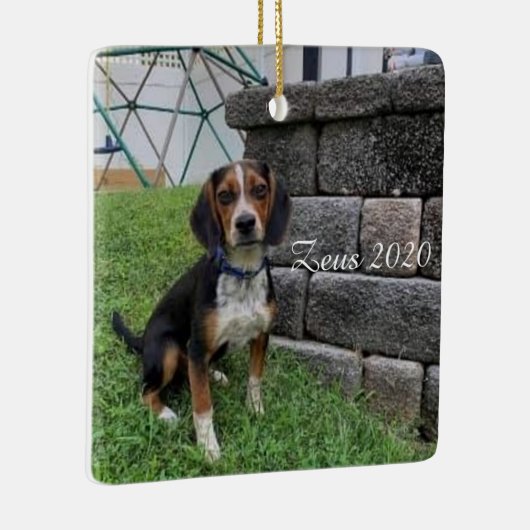 Zeus 2020 kerstversiering keramisch ornament (Rechts)