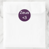 Zeus <3 sticker (Tas)