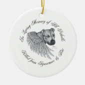 Zeus angel keramisch ornament (Voorkant)