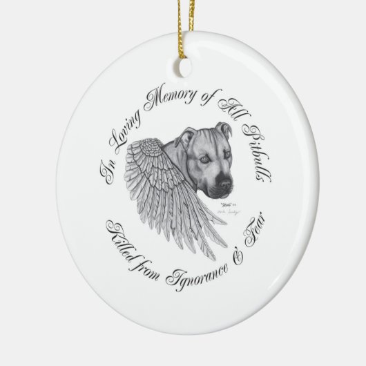 Zeus angel keramisch ornament (Links)