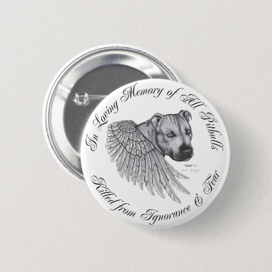 Zeus angel ronde button 5,7 cm (Voorkant /achterkant)