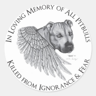 Zeus angel ronde sticker