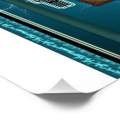 Zeus bij het klaar glanzende Poster (Hoek)