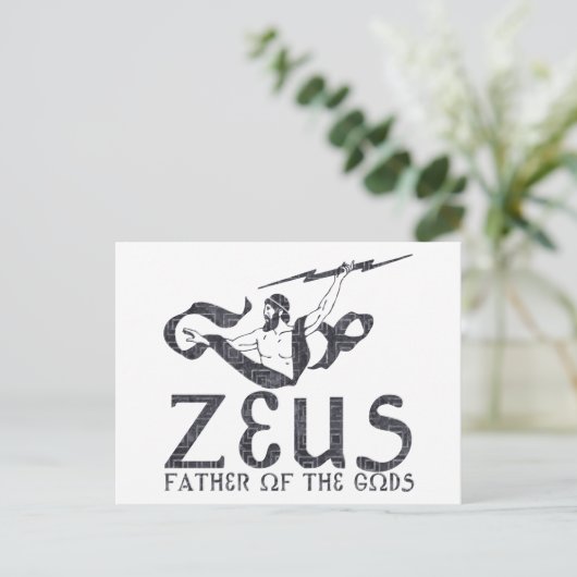Zeus Briefkaart (Staand voorkant)