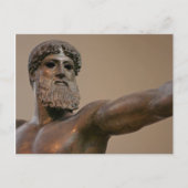 Zeus bronze standbeeld in Athene Griekenland Briefkaart (Voorkant)