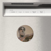 Zeus bronze standbeeld in Athene Griekenland Magneet (Insitu (Vaatwasser))