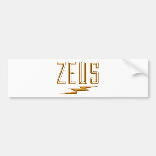 Zeus Bumpersticker (Voorkant)