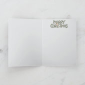 Zeus Claus Vouw Kerstkaart Feestdagen Kaart (Binnen)