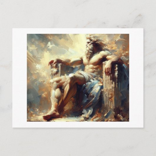 Zeus, de Griekse God van allen, Briefkaart (Voorkant)