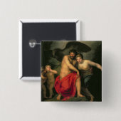 Zeus en Hera op de berg Ida, 1775 Vierkante Button 5,1 Cm (Voorkant /achterkant)