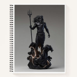 Zeus Geometric Graphite Marble Notebook Notitieboek