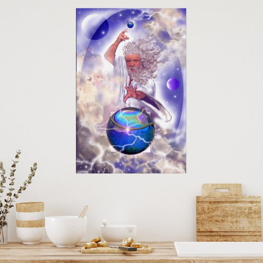 Zeus; God van de Heavens Poster (Keuken)