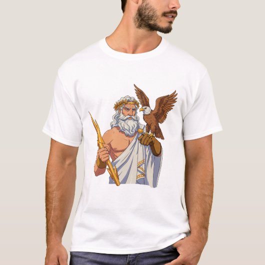 Zeus god van de hemel t-shirt (Voorkant)