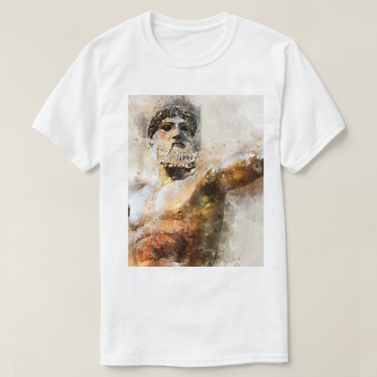 Zeus God van de Thunder Griekse mythologie - Jupit T-shirt (Design voorkant)