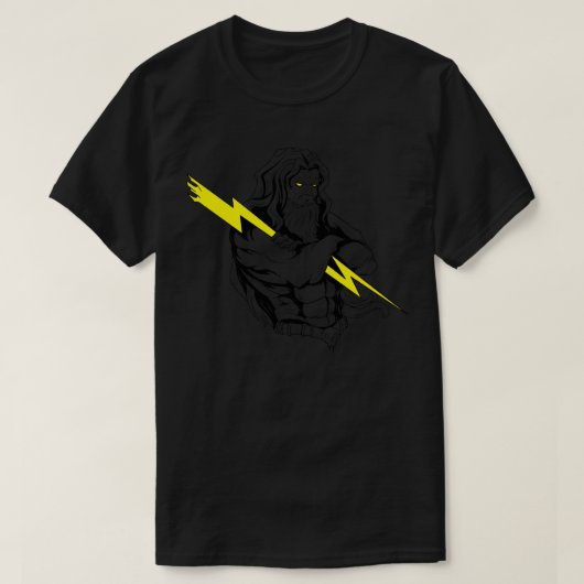 Zeus God van Sky en Thunder Ancient Grieks T-shirt (Design voorkant)