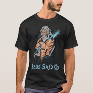 Zeus God zei God van bliksem & donder Ancien T-shirt