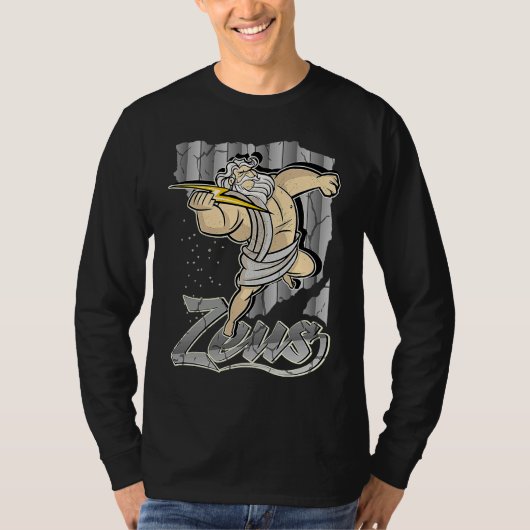 Zeus Greek God Hero Costume Training God of War T-shirt (Voorkant)