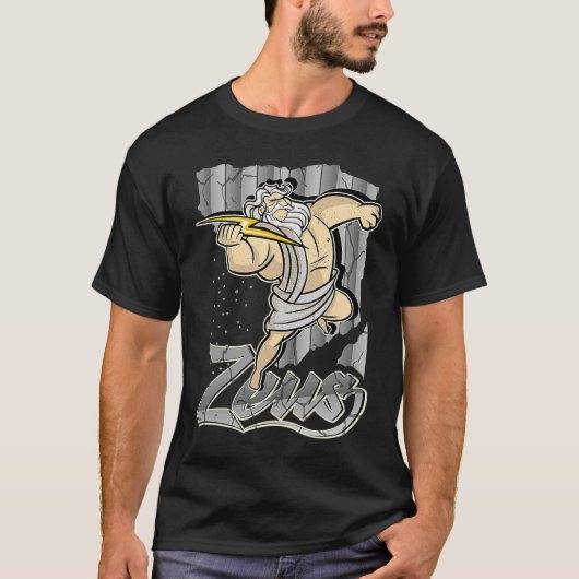 Zeus Greek God Hero Costume Training God of War T-shirt (Voorkant)