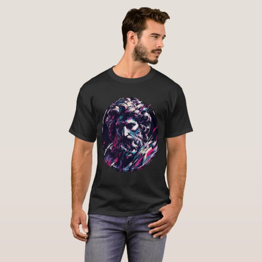 Zeus Greek God T-shirt (Voorkant volledig)