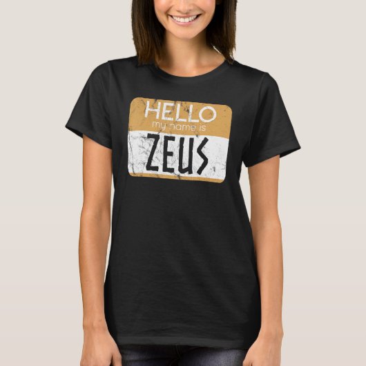 Zeus Greek Mythology Ancient Greek God Greek Mytho T-shirt (Voorkant)