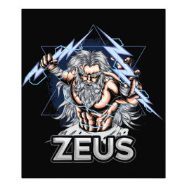 Zeus Greek Mythology Drawing Foto Afdruk