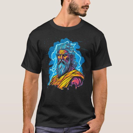 Zeus Greek Mythology God of all Gods T-shirt (Voorkant)