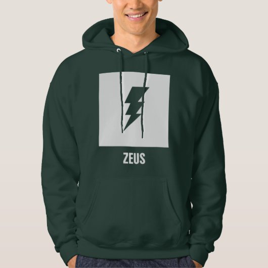 Zeus Greek Mythology God Symbol Hoodie (Voorkant)