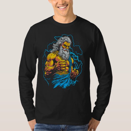 Zeus Greek Mythology Jupiter T-shirt (Voorkant)