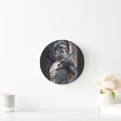 Zeus Griekse God Beeld Ronde Klok  (Huis)
